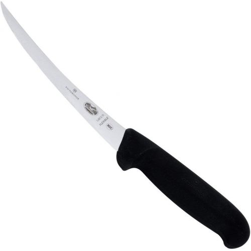  Victorinox Fibrox Pro 6-inch Curved Boning Knife with Flexible Blade, Black