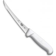 Victorinox Swiss Army Cutlery Fibrox Pro Curved Boning Knife, Semi-Stiff Blade, 6-Inch