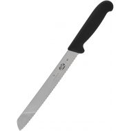 Victorinox sdf Swiss Army 8 Serrated Bread Knife with Fibrox Handle, 47549, Black