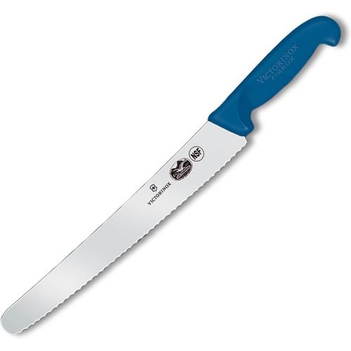  Victorinox VIC-40453 Fibrox Pro - HACCP Blue Chefs - Serrated 10¼ Bakers Blade 1¼ Width at Handle