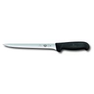 Victorinox Cutlery 8-Inch Straight Fillet Fishing Knife, Flexible Black Fibrox Handle