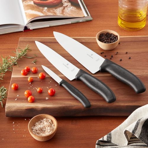  Victorinox 6.8063.20-X1 Swiss Classic 3-Piece Chefs Set, 3-Inch, Black