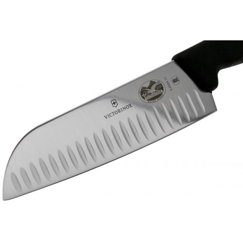  [아마존베스트]Victorinox Fibrox Pro Santoku Knife, 6.7 inches, Black