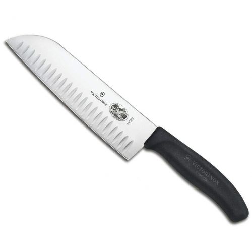  [아마존베스트]Victorinox Fibrox Pro Santoku Knife, 6.7 inches, Black