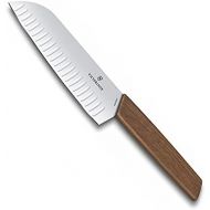 [아마존베스트]Victorinox Swiss Modern Santoku Knife in Gift Box, 17 cm, Walnut Wood, Gift Box
