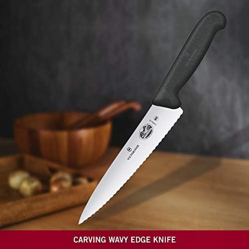  [아마존베스트]Victorinox Fibrox 5.2007.19Carving Knife Serrated Edge 19cm/7.55.2033