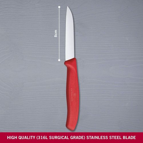  [아마존베스트]Victorinox Gemsemesser SwissClassic, 8 cm, rot