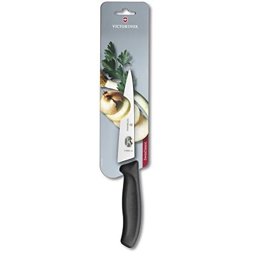  [아마존베스트]Victorinox 15 cm Swiss Classic Chefs Knife in Blister Pack, Black