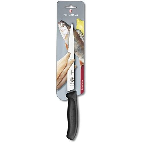  [아마존베스트]Victorinox 20 cm Swiss Classic Filleting Knife with Flexible Blade in Blister Pack, Black