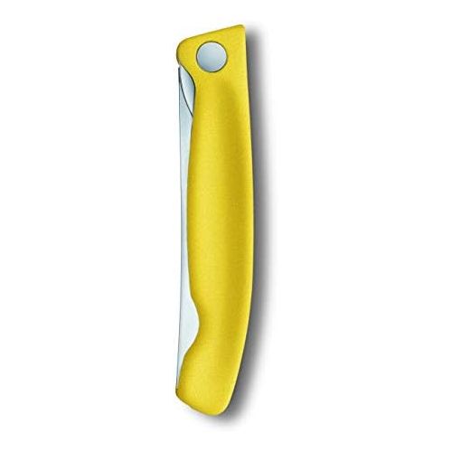  [아마존베스트]Victorinox Swiss Classic Folding Vegetable Knife, Serrated, Dishwasher Safe, Yellow, Blister Pack