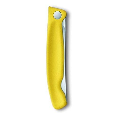  [아마존베스트]Victorinox Swiss Classic Folding Vegetable Knife, Serrated, Dishwasher Safe, Yellow, Blister Pack