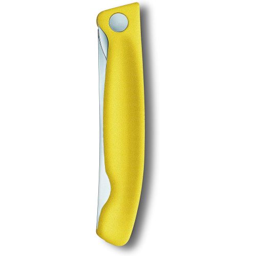  [아마존베스트]Victorinox Swiss Classic Folding Vegetable Knife, Serrated, Dishwasher Safe, Yellow, Blister Pack