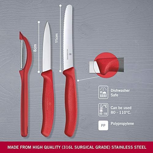  [아마존베스트]Victorinox Swiss Classic Vegetable Knife Set with Peeler