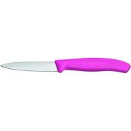 [아마존베스트]Victorinox Swiss Classic 8 cm Serrated Vegetable Knife - Medium Point - Blade Guard - Dishwasher-Safe - Set of 2, pink