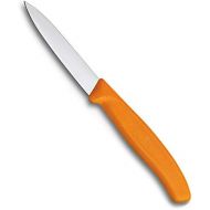 [아마존베스트]Victorinox kitchen knife for vegetables (8cm blade, non-slip handle, center point, stainless steel, dishwasher-safe) orange