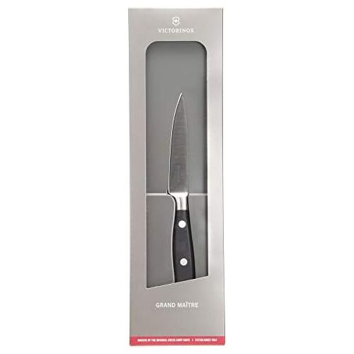  [아마존베스트]Victorinox Grand Maitre Office Knife 8 cm Forged Stainless Steel Dishwasher Safe, 10 cm, red