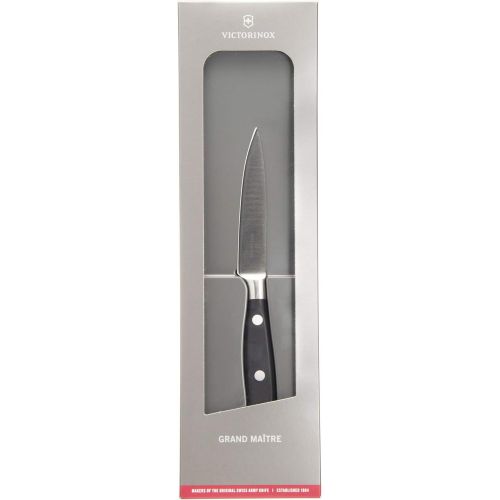  [아마존베스트]Victorinox Grand Maitre Office Knife 8 cm Forged Stainless Steel Dishwasher Safe, 10 cm, red