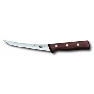 Victorinox Swiss Army Cutlery Rosewood Curved Boning Knife, Semi-Stiff Blade, 6-Inch