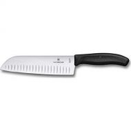 Victorinox Swiss Army Cutlery Fibrox Pro Santoku Knife, Granton Edge, 7-Inch