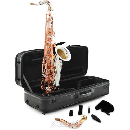  Victory Musical Instruments Revelation Series Special Edition Bb Tenor Saxophone - Silver Plated/Rose Gold with 925 Neck Demo