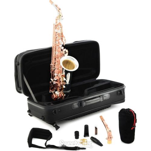  Victory Musical Instruments Revelation Series Special Edition Professional Alto Saxophone - Silver Plated/Rose Gold with 925 Neck