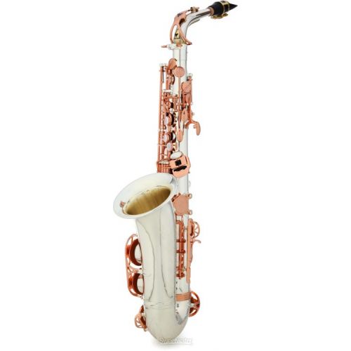  Victory Musical Instruments Revelation Series Special Edition Professional Alto Saxophone - Silver Plated/Rose Gold with 925 Neck