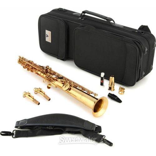  Victory Musical Instruments Revelation Series Professional Soprano Saxophone - Gold Lacquer