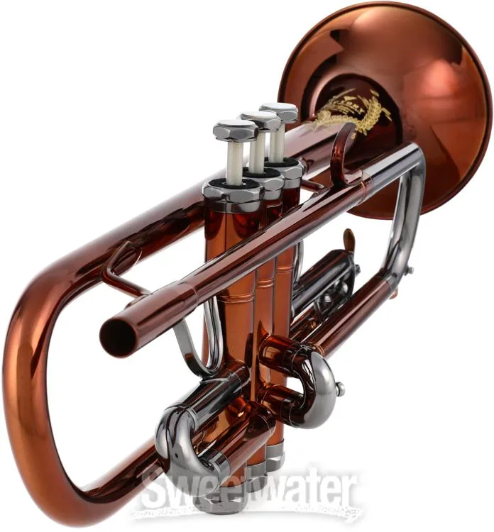  Victory Musical Instruments Revelation Series Professional Trumpet - Brown Gold and Black Nickel