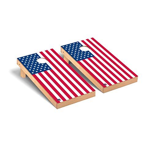  Victory Tailgate US Flag Regulation Cornhole Bean Regulation Bag Toss Game Set Flat Version