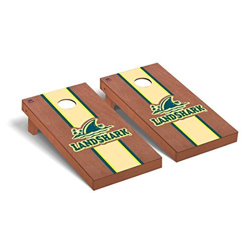  Victory Tailgate Margaritaville Landshark Regulation Cornhole Game Set Rosewood Stripe Version