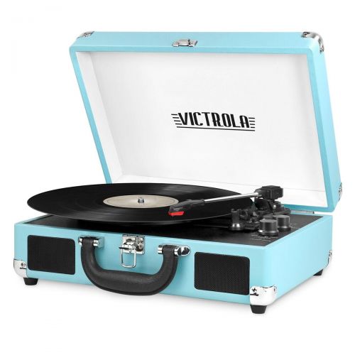  Victrola Suitcase Record Player with 3-speed Turntable