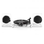 Victrola Acrylic Bluetooth 40 watt Record Player with 2-Speed Turntable and Rechargeable Speakers