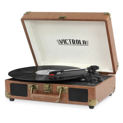  Victrola Bluetooth Suitcase Record Player with 3-speed Turntable