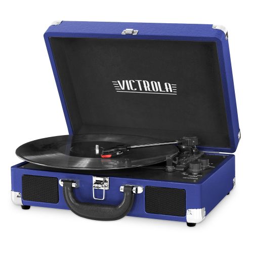  Victrola Bluetooth Suitcase Record Player with 3-speed Turntable