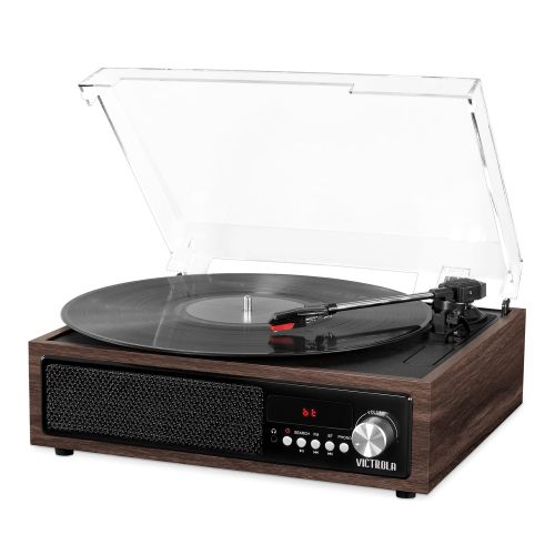  Victrola 3-in-1 Bluetooth Record Player with Built in Speakers and 3-Speed Turntable