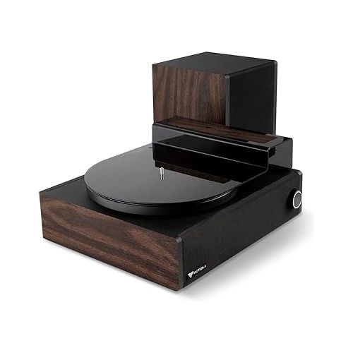  Victrola Premiere V1 Soundbar System with Built-in Record Player, Wireless Subwoofer and 5.0 Bluetooth Streaming, Stereo Soundbar, 6.5