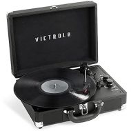 Victrola Journey+ Bluetooth Suitcase Record Player, Black (VSC-400SB-BLK-SDF) (Renewed)