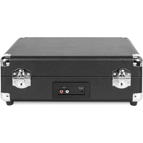  Victrola VSC-500BTC-BLK Vinyl Suitcase Record Player with Cassette, Bluetooth connectivity, 14 x 11 x 5 inches, Black