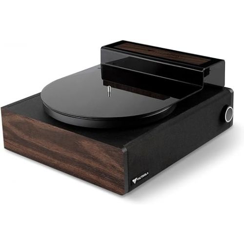  Victrola Premiere V1 Sound Bar Turntable - Premium Vinyl Record Player with Built-In Speakers (10W x2), Bluetooth and RCA Preamp Output, Supports 33-1/3 and 45 RPM Vinyl Record