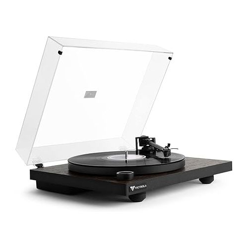  Victrola Premiere Turntable System - Includes T1 Vinyl Record Player & M1 Bookshelf Monitors, Built-In Bluetooth 5.0 Connectivity, Supports 33-1/3 and 45 RPM Vinyl Record, Wireless Music Streaming