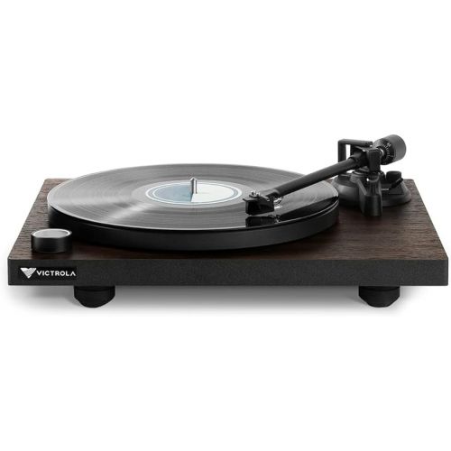  Victrola Premiere Turntable System - Includes T1 Vinyl Record Player & M1 Bookshelf Monitors, Built-In Bluetooth 5.0 Connectivity, Supports 33-1/3 and 45 RPM Vinyl Record, Wireless Music Streaming