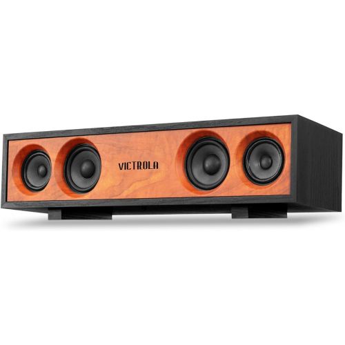  Victrola Surround Glossy Bluetooth Speaker Set of 1 Black (VS-130-BLK)