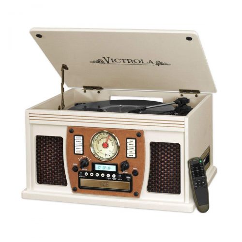  Victrola Navigator 8-in-1 Classic Bluetooth Record Player with USB Encoding and 3-speed Turntable