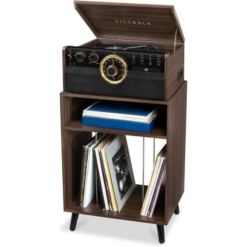  Victrola Entertainment Stand with Record Holder, Espresso