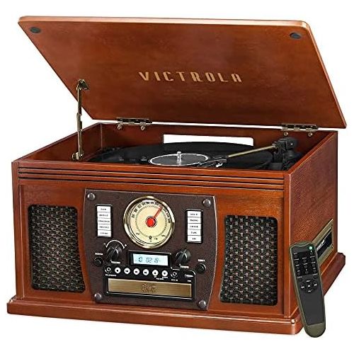  Victrola Navigator 8-in-1 Classic Bluetooth Record Player with USB Encoding and 3-speed Turntable