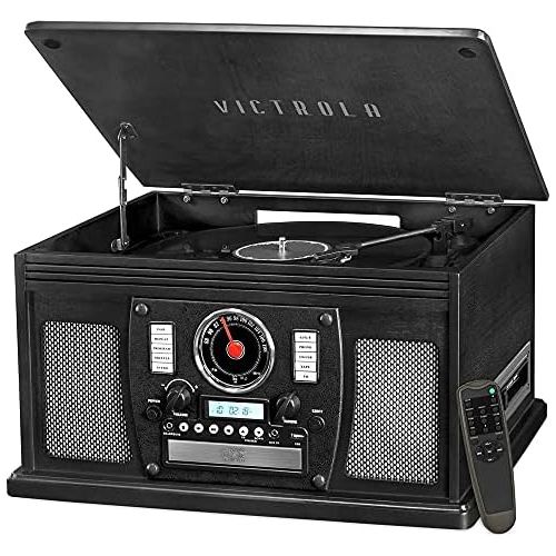  Victrola Navigator 8-in-1 Classic Bluetooth Record Player with USB Encoding and 3-speed Turntable