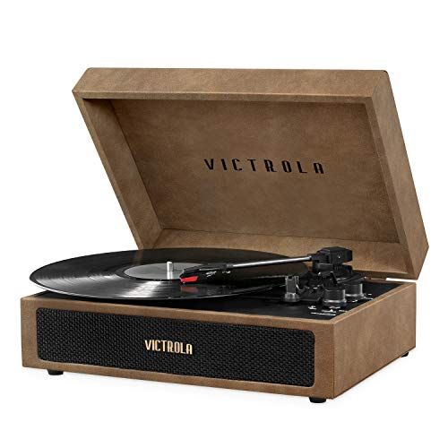  Victrola Parker Bluetooth Suitcase Record Player with 3-Speed Turntable