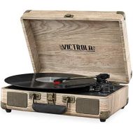 Victrola Bluetooth Suitcase Record Player with 3-Speed Turntable, Farmhouse Oatmeal
