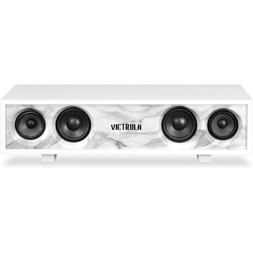  Victrola 30 Watt Bluetooth Hi-Fi Speaker with Glossy Piano Finish, White