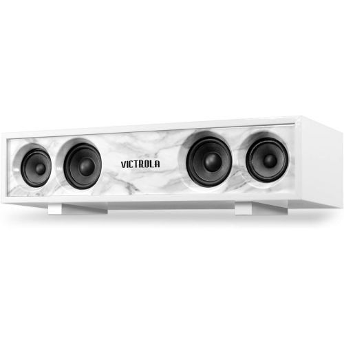  Victrola 30 Watt Bluetooth Hi-Fi Speaker with Glossy Piano Finish, White